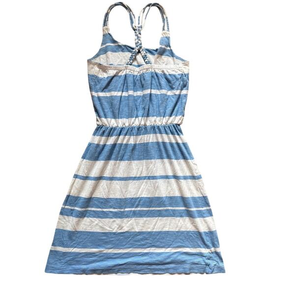 Lilly Pulitzer Lockwood Dress in Tide Blue Lazy Days Stripe Braided Back Size XS - Picture 4 of 13